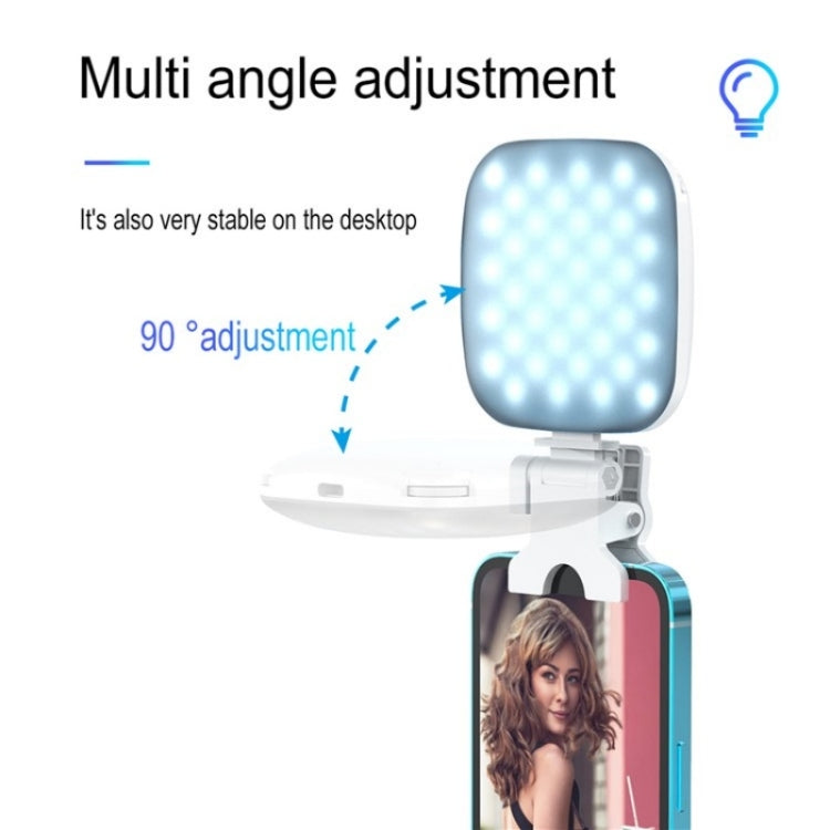 V15 Mini Clip-On Portatile LED Riempimento Luce Telefono Laptop Video Conferenza Live Streaming Lampada Riempimento, V15