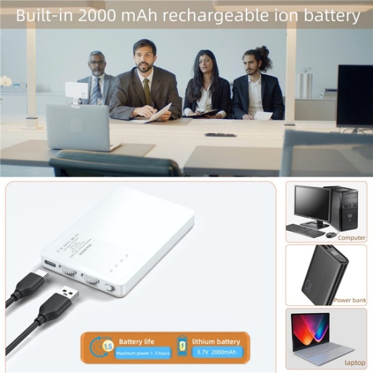 V12A Telefono Laptop Videoconferenza Lampada di riempimento Selfie portatile Streaming live Luce di riempimento LED, V12A