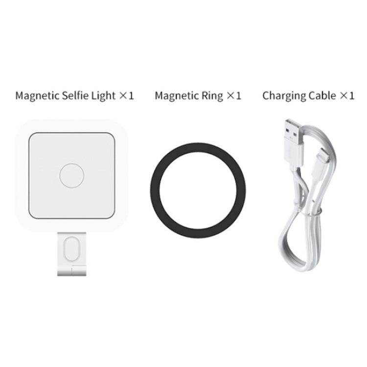 V18 Lampada portatile per selfie magnetica con luce LED per lo streaming live della bellezza della pelle