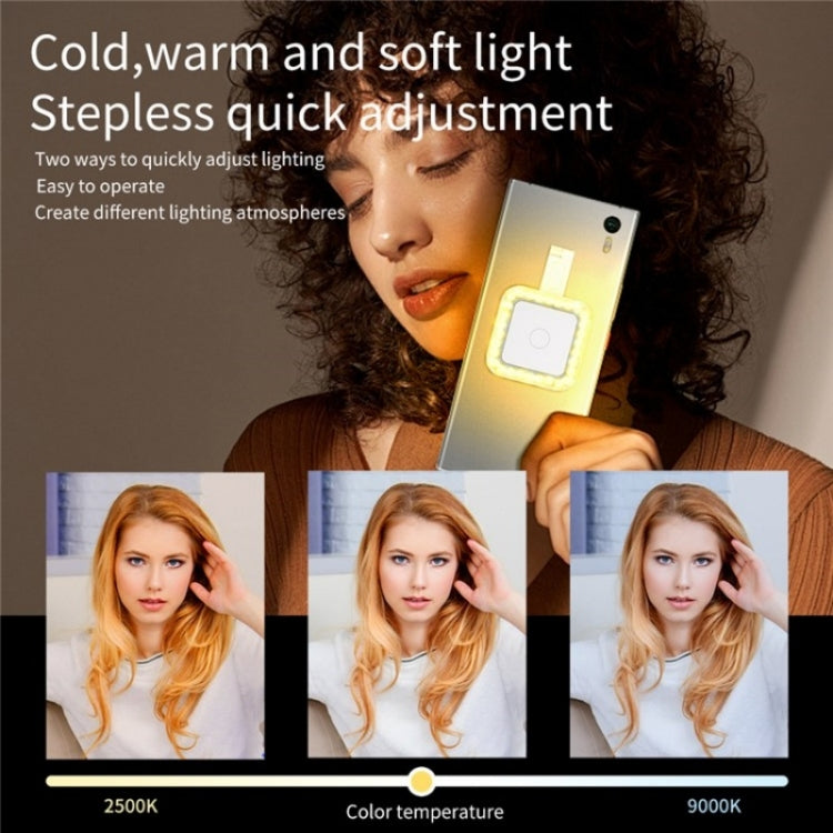 V18 Lampada portatile per selfie magnetica con luce LED per lo streaming live della bellezza della pelle