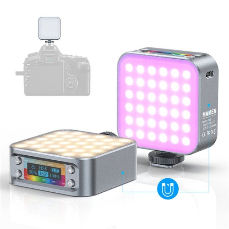 D01 Luce di riempimento LED per fotografia dimmerabile Mini fotocamera portatile Luce di riempimento RGB per telefono, D01