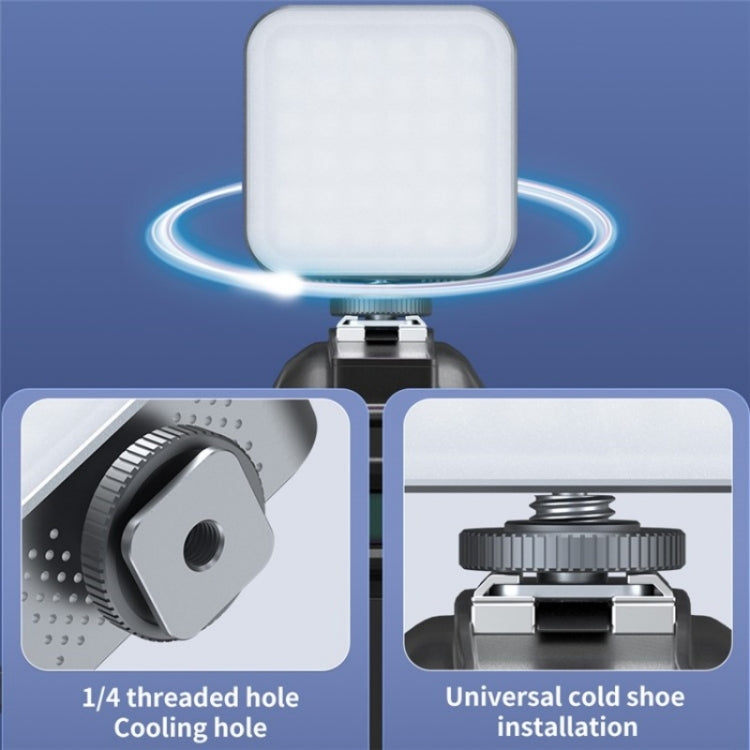 D01 Luce di riempimento LED per fotografia dimmerabile Mini fotocamera portatile Luce di riempimento RGB per telefono, D01