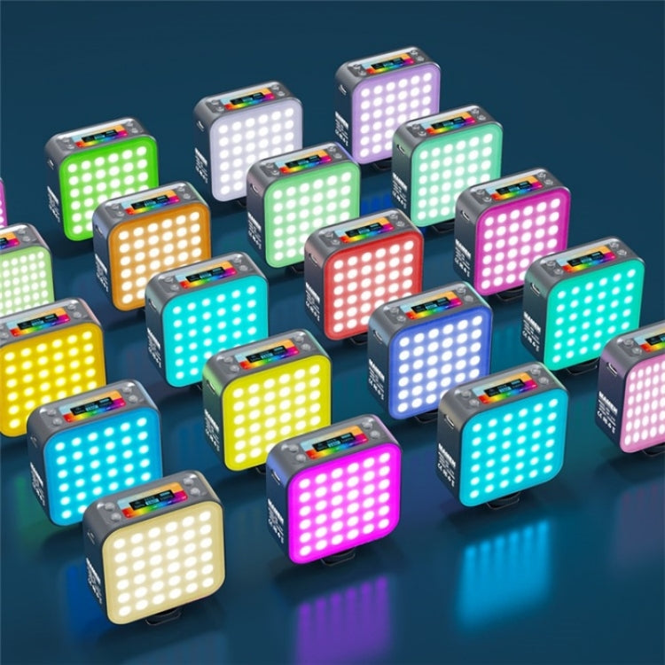 D01 Luce di riempimento LED per fotografia dimmerabile Mini fotocamera portatile Luce di riempimento RGB per telefono, D01