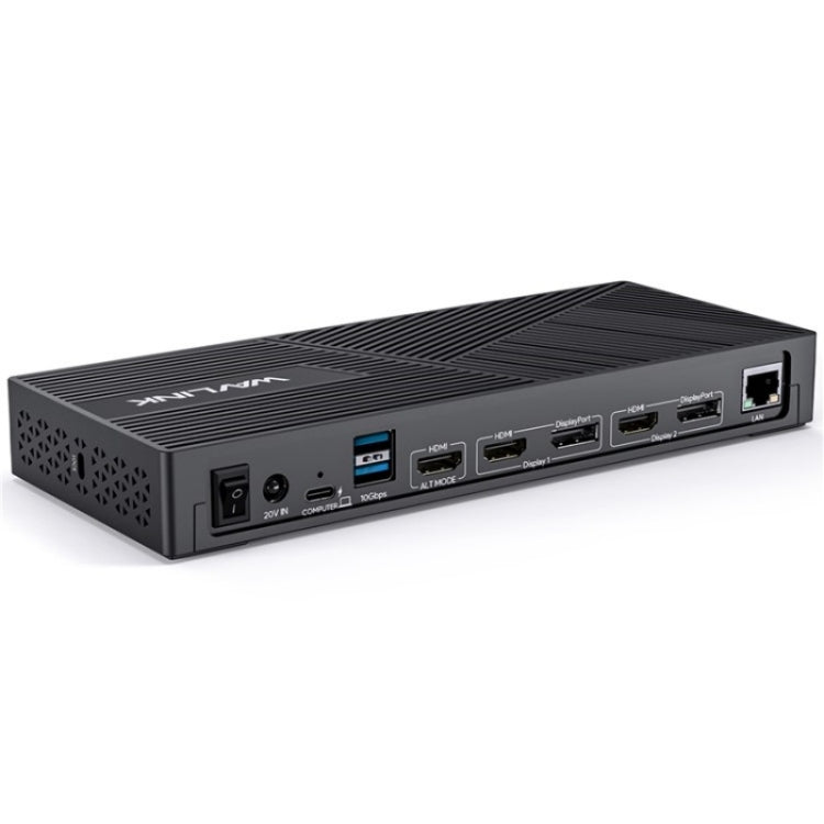 Stazione di aggancio per laptop con triplo display 4K WAVLINK UG69PD25 Pro 100W PD, US Plug, EU Plug, UK Plug, AU Plug