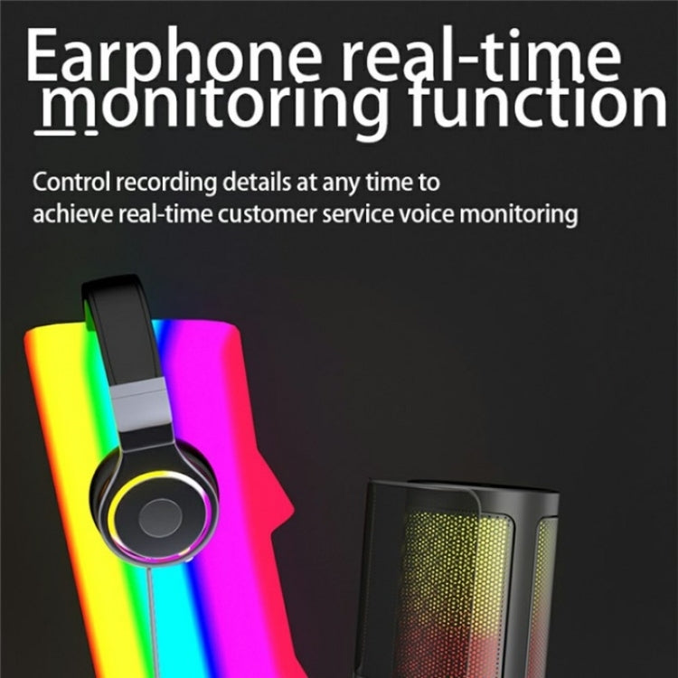 Microfono di registrazione desktop USB professionale ME6P con luce RGB, ME6P
