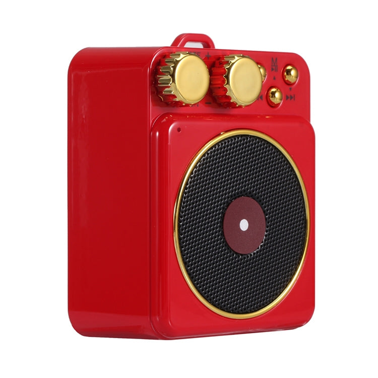 Retro altoparlante creativo Bluetooth fonografo suono Bluetooth telefono cellulare mini altoparlante portatile, Red