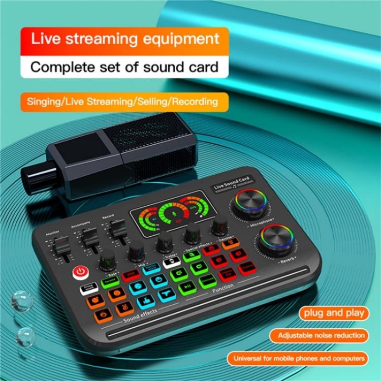 F996 Max Live Streaming / Gaming / Canto Mixer audio Scheda audio microfono USB, F996 Max