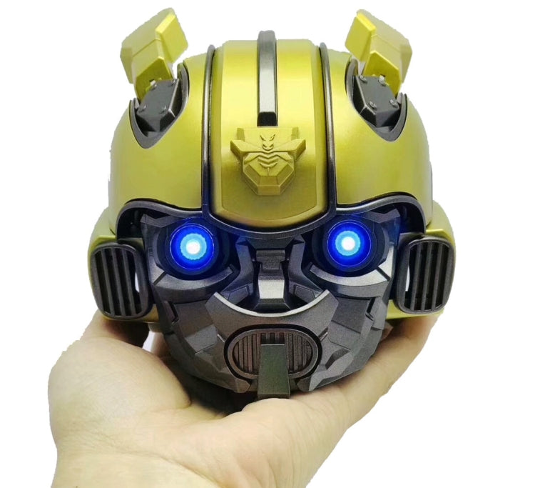 Altoparlante Bluetooth 5.0, altoparlante Cartoon Bumblebee, supporto TF, funzione FM, materiale metallico