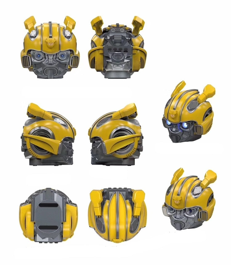 Altoparlante Bluetooth 5.0, altoparlante Cartoon Bumblebee, supporto TF, funzione FM, materiale metallico