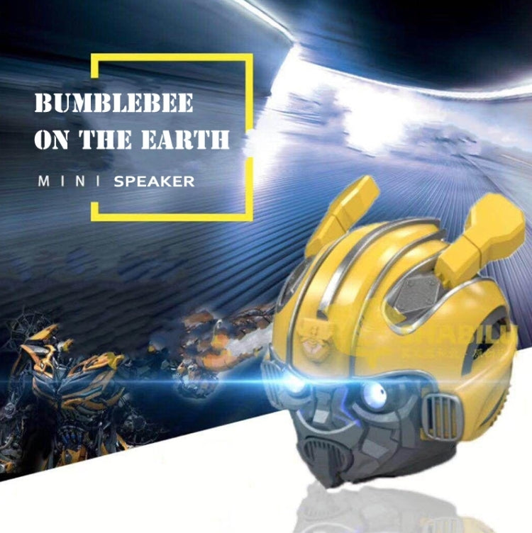 Altoparlante Bluetooth 5.0, altoparlante Cartoon Bumblebee, supporto TF, funzione FM, materiale metallico