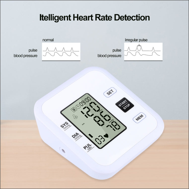RZ205 Misuratore di pressione arteriosa Digitale automatico per la parte superiore del braccio Battimento cardiaco Monitor di pulsazioni Tonometro Sfigmomanometro per apparecchiature mediche