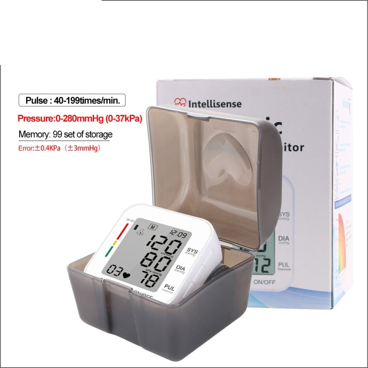 RZ204 polsino da polso digitale automatico monitor per la pressione sanguigna battito cardiaco orologio digitale LCD leggero con voce