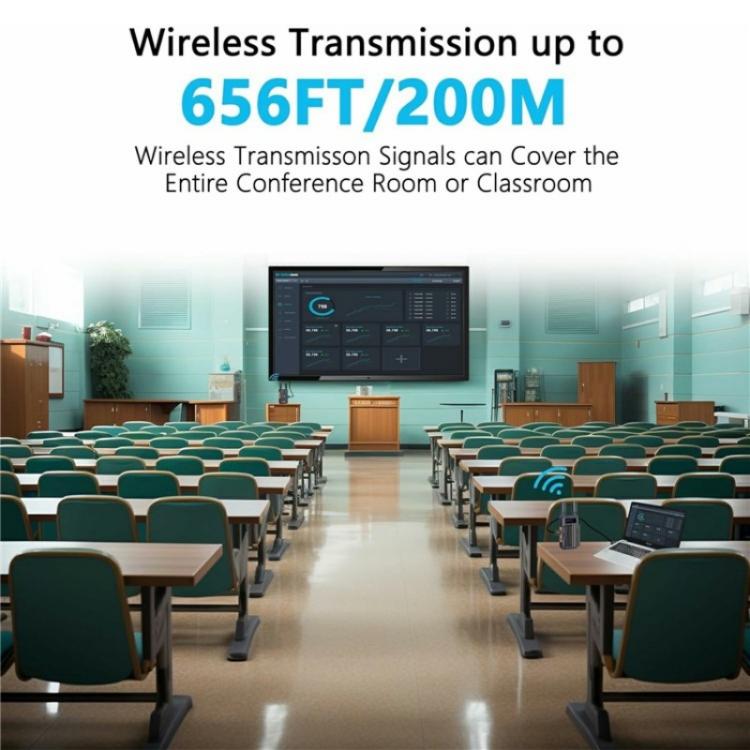 VRRIIS 097 Kit di estensione wireless HDMI video HD 4K Trasmettitore ricevitore wireless audio video, US Plug, UK Plug, EU Plug, AU Plug