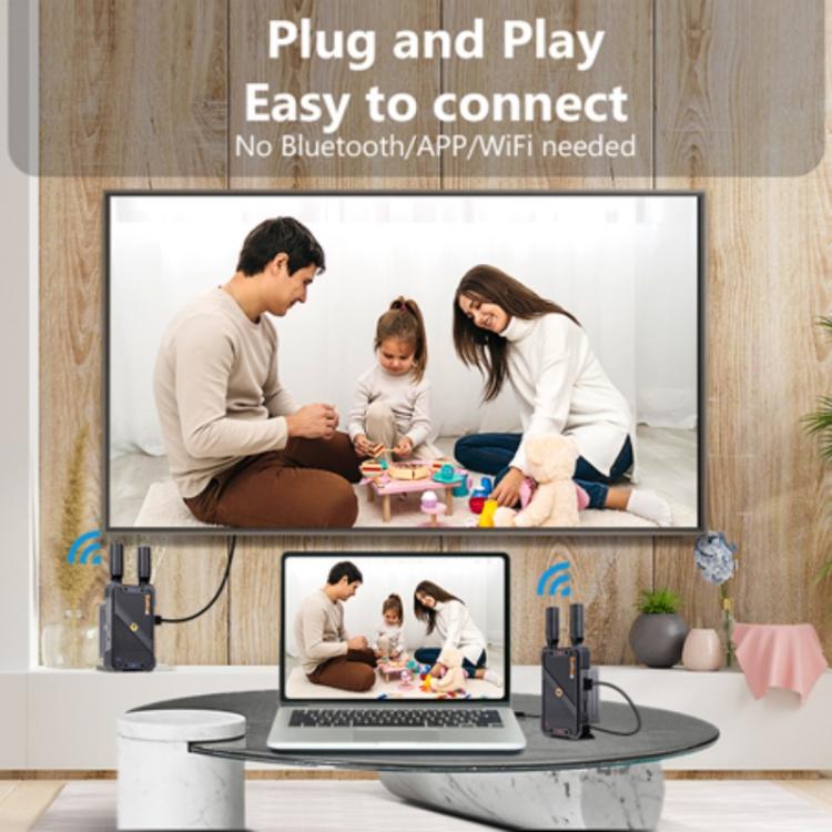BOVBOX 082 1080P H.265 Bassa Latenza 400m Trasmettitore Ricevitore Extender Wireless HDMI, US Plug, UK Plug, EU Plug, AU Plug