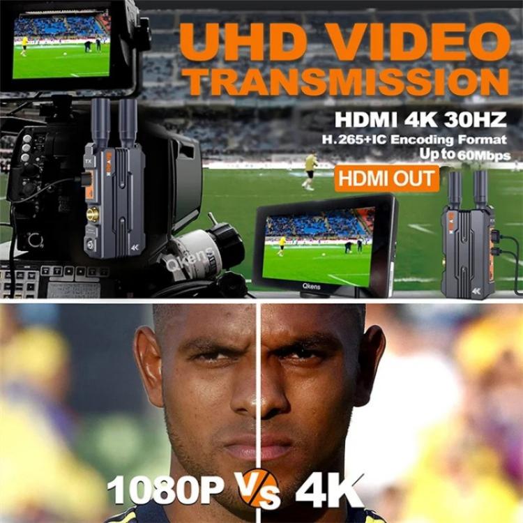 BOVBOX 098 per fotocamere DSLR 4K HD Wireless Extender SDI HDMI Doppia interfaccia Video Monitor, US Plug, UK Plug, EU Plug, AU Plug