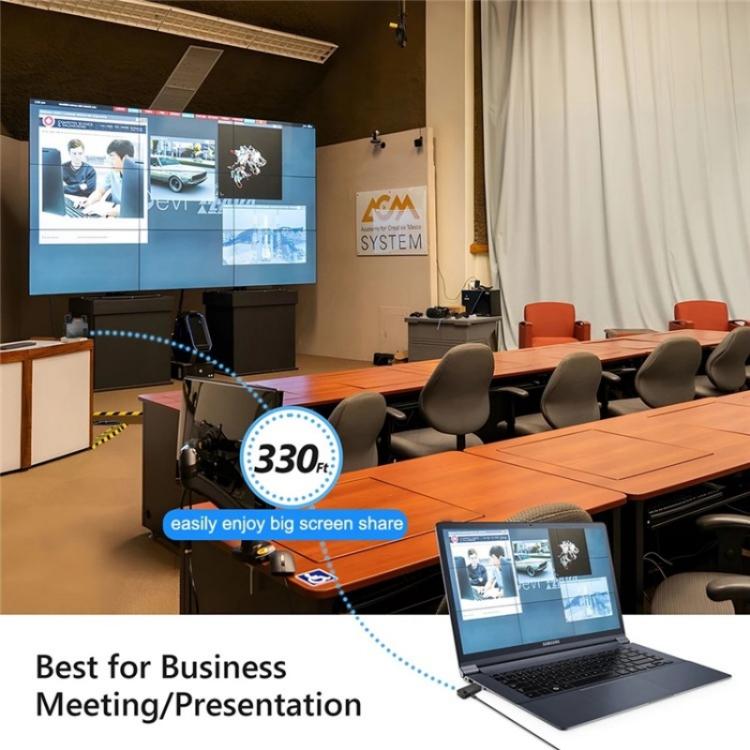BOVBOX 091-HD Conferenza Uso 100M Wireless WiFi HDMI Extender Video Trasmettitore Ricevitore, US Plug, UK Plug, EU Plug, AU Plug