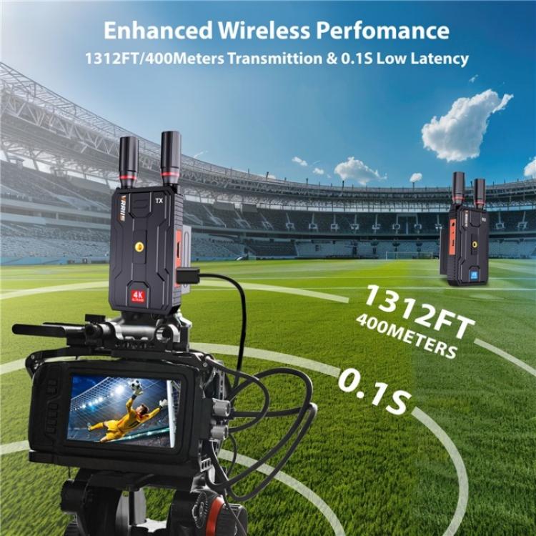 VRRIIS 097PRO Trasmettitore ricevitore wireless audio video streaming live all'aperto Extender HD 4K, US Plug, UK Plug, EU Plug, AU Plug