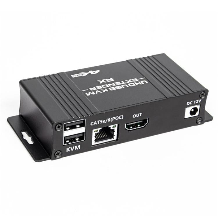 D5-1 / D6-1 80m Cat6 / 5e Network Cable Extender Computer Control HDMI KVM Extender, US Plug, EU Plug