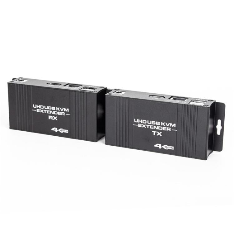 D5-1 / D6-1 80m Cat6 / 5e Network Cable Extender Computer Control HDMI KVM Extender, US Plug, EU Plug
