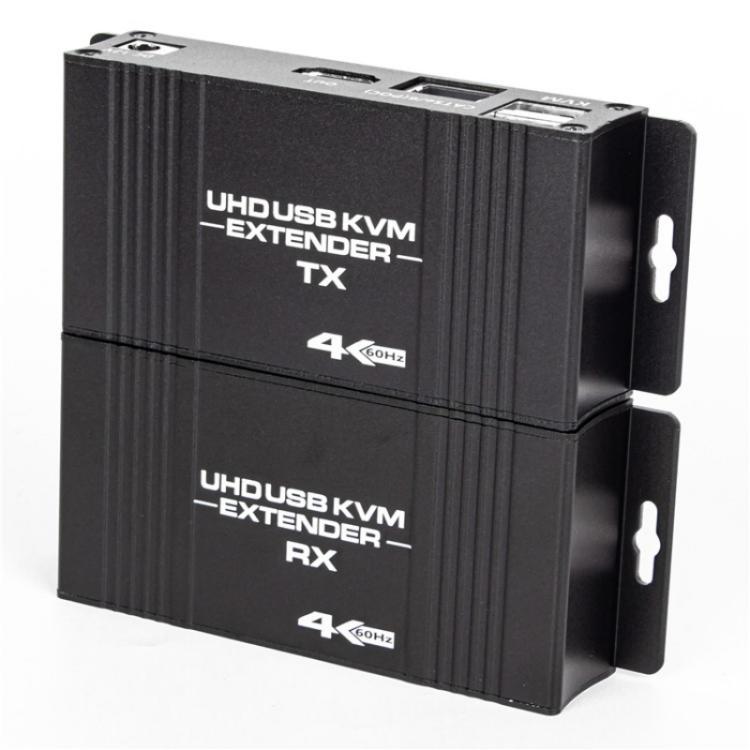 D5-1 / D6-1 80m Cat6 / 5e Network Cable Extender Computer Control HDMI KVM Extender, US Plug, EU Plug