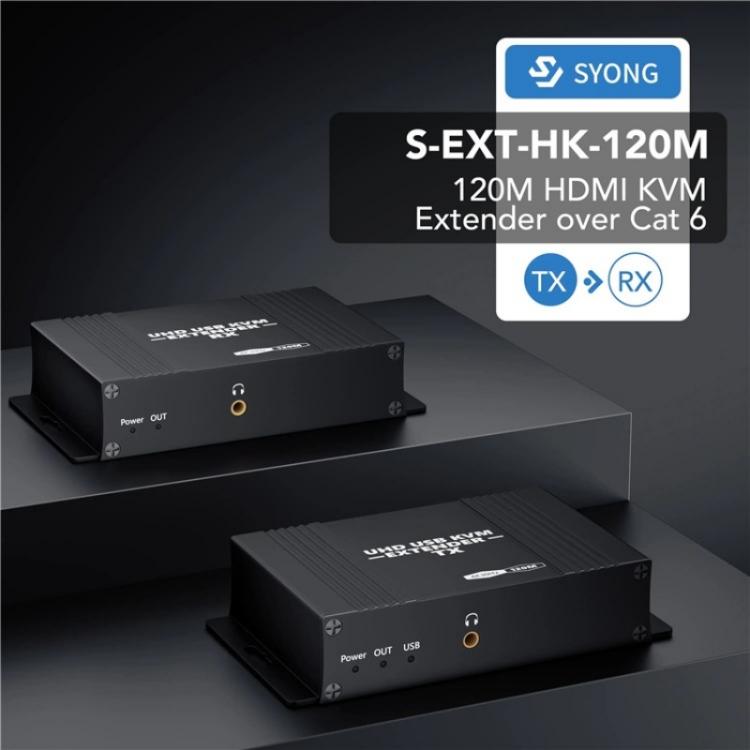 D5-2/D6-2 Video Audio Transmitter Receiver HDMI KVM Extender 4K HDMI to RJ45 LAN Extender, US Plug, EU Plug
