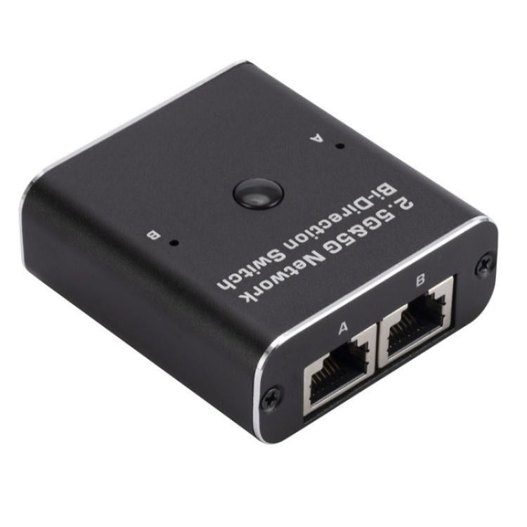 HW7 2.5G / 5G Gigabit Ethernet Bidirectional Switcher 2 In 1 Out RJ45 Network Switch, HW7