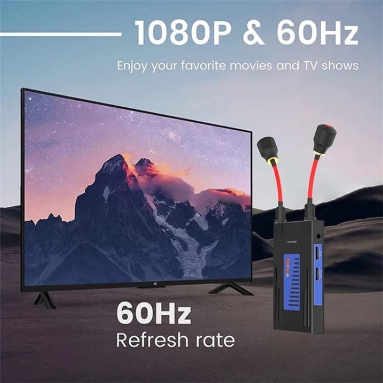 BOVBOX 092 Pro Audio Video Transmitter Receiver 300m Wireless HDMI Extender, US Plug, UK Plug, EU Plug, AU Plug