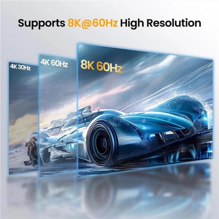 Q8-3 For Gaming Consoles PC TV Box Ultra Thin 3x1 HDMI 2.1 Switch 8K 60Hz Adapter, Q8-3