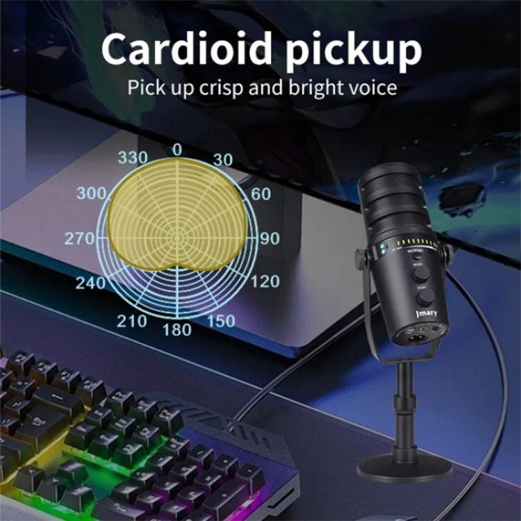 JMARY MC-PW12 360 Degree Rotating USB Desktop Microphone, MC-PW12