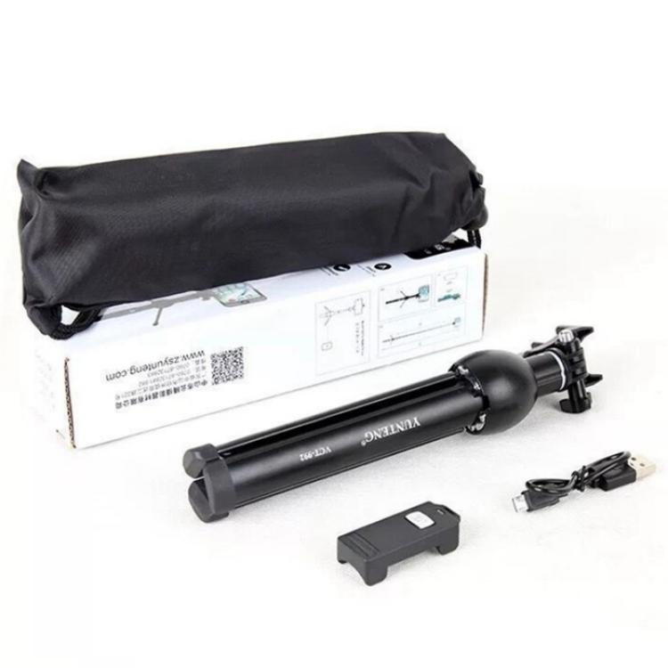 YUNTENG VCT-992 Extendable Aluminum Alloy Selfie Stick Integrated Tabletop Tripod with Remote Control, VCT-992