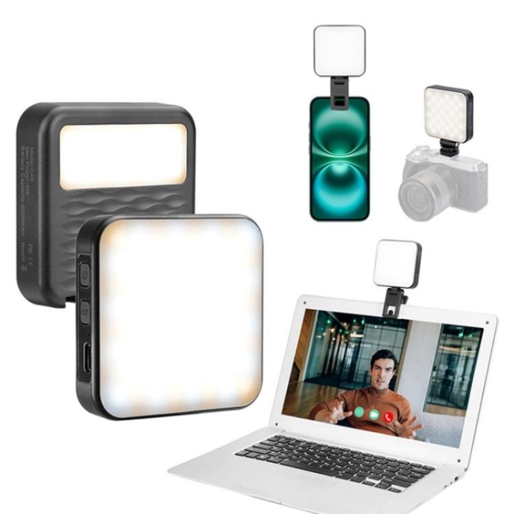 C49 Dual Side Fill Light Mini Portable 3 Color Temperatures Photography Video Light, C49