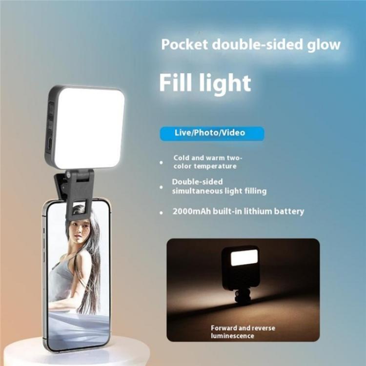 C49 Dual Side Fill Light Mini Portable 3 Color Temperatures Photography Video Light, C49