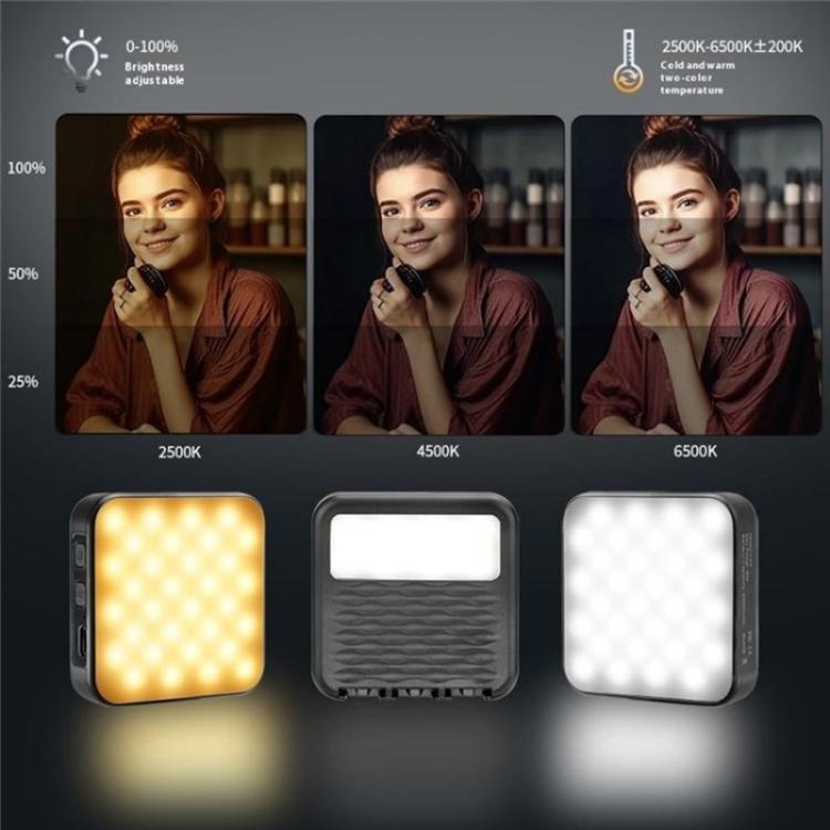 C49 Dual Side Fill Light Mini Portable 3 Color Temperatures Photography Video Light, C49