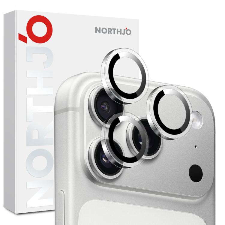 Anello protettivo trasparente in vetro temperato per obiettivo fotografico NORTHJO, For iPhone 17 Pro / 17 Pro Max, For iPhone 17, For iPhone Air, For iPhone 16 Pro / 16 Pro Max, For iPhone 16 / 16 Plus, For iPhone 15 Pro / 15 Pro Max