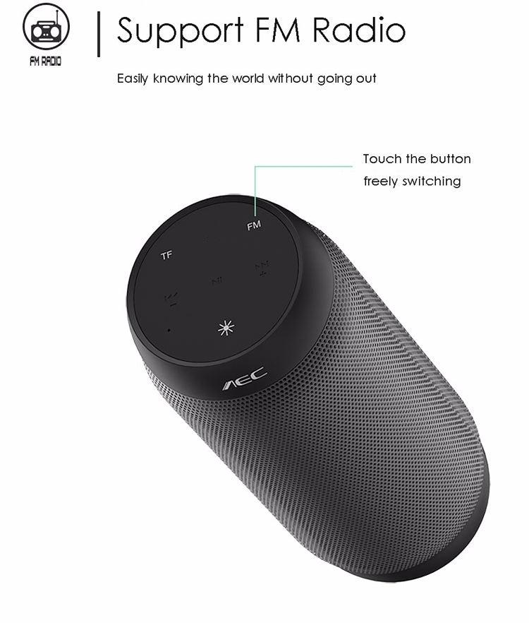 Altoparlante stereo HiFi wireless LED colorato BQ615 PRO, combina Bluetooth + lettore di schede TF + radio FM + AUX + NFC, BQ615 PRO