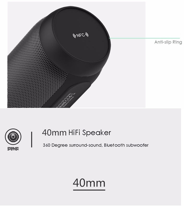 Altoparlante stereo HiFi wireless LED colorato BQ615 PRO, combina Bluetooth + lettore di schede TF + radio FM + AUX + NFC, BQ615 PRO
