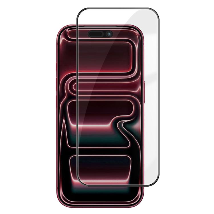 Pellicola in vetro temperato HD Kalebol ad alto contenuto di alluminio, serigrafata a copertura totale, anti-impronta, con bordo nero., For iPhone 18 Pro, For iPhone 18 Pro Max, For iPhone 17 Pro Max, For iPhone 17 Pro, For iPhone 17, For iPhone Air