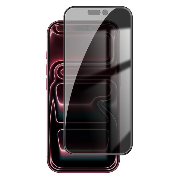Pellicola per vetri temperati Kalebol ad alto contenuto di alluminio, serigrafata a copertura totale con bordo nero e privacy., For iPhone 18 Pro, For iPhone 18 Pro Max, For iPhone 17 Pro Max, For iPhone 17 Pro, For iPhone 17, For iPhone Air