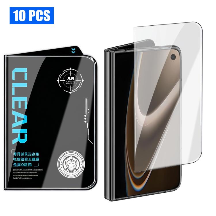 10 pezzi di pellicola in vetro temperato HD serigrafata ad alto contenuto di allumina, antiriflesso, 300 cc, galvanizzata., For iPhone Fold Outer Screen, For iPhone 18, For iPhone 18 Pro, For iPhone 18 Pro Max, For iPhone 17 Pro Max, For iPhone 17 Pro