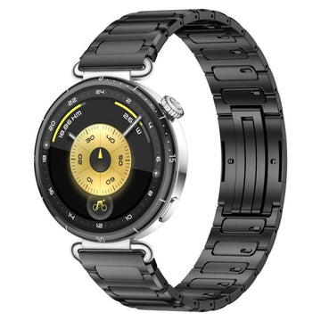 Cinturino per orologio in metallo di titanio con chiusura pieghevole a forma di I e design a perno a sgancio rapido., 18mm