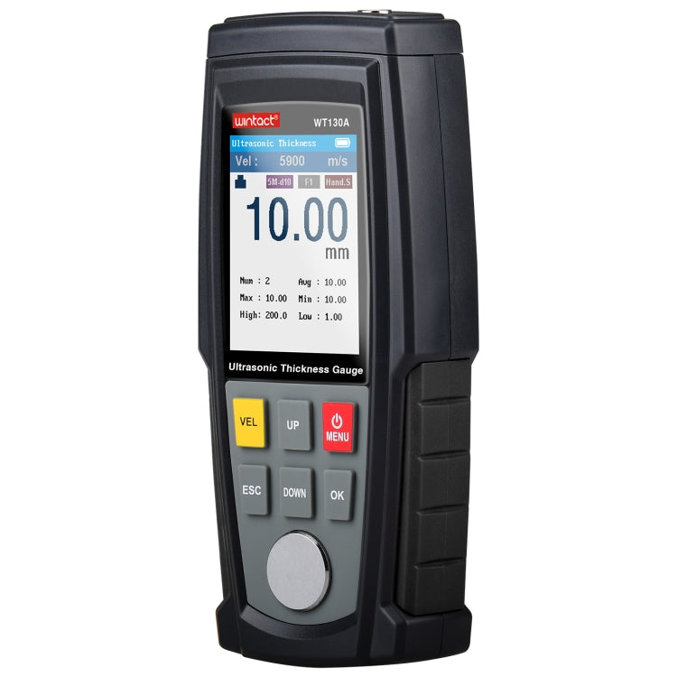 Tester digitale per misuratore di spessore ad ultrasuoni WT130A, ricarica USB, misuratore di spessore digitale per metalli, ad alta precisione, WT130A