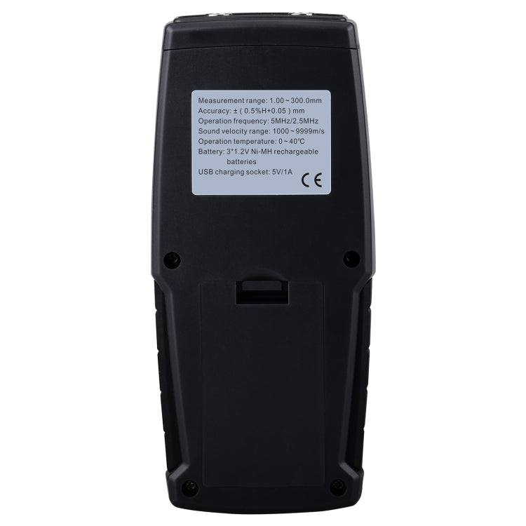 Tester digitale per misuratore di spessore ad ultrasuoni WT130A, ricarica USB, misuratore di spessore digitale per metalli, ad alta precisione, WT130A