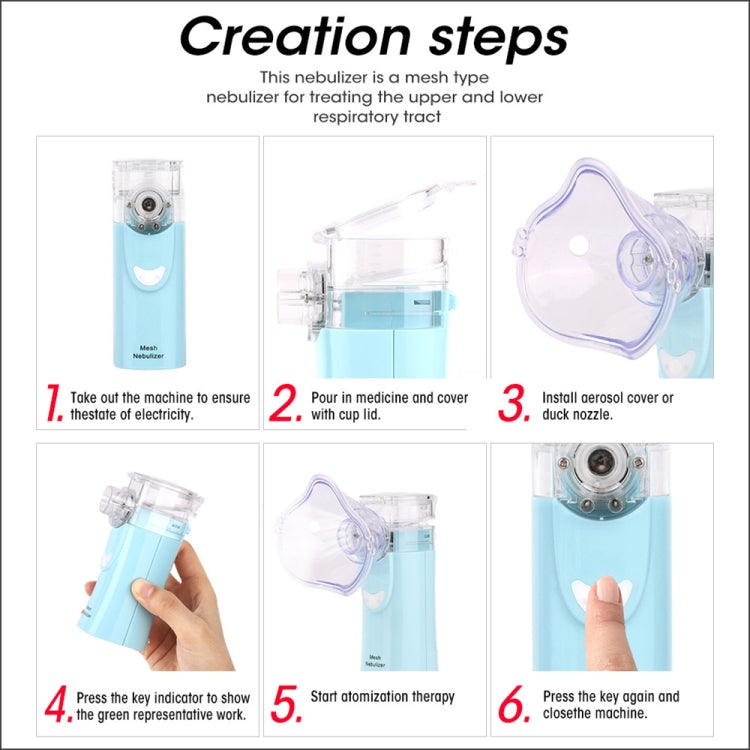 RZ823 Rete sanitaria Nebulizzatore Palmare Domestico Bambino Adulto Asma Inalatore Mini Cura Inalazione Nebulizzatore ad ultrasuoni, RZ823