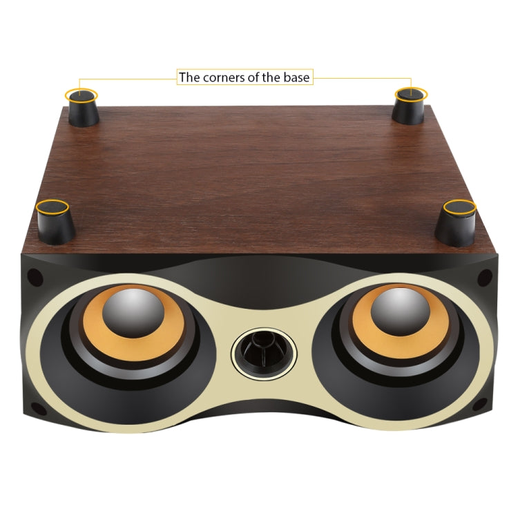 X6 Altoparlante wireless portatile in legno Subwoofer Stero Altoparlanti Bluetooth Radio FM Desktop, Black Wooden