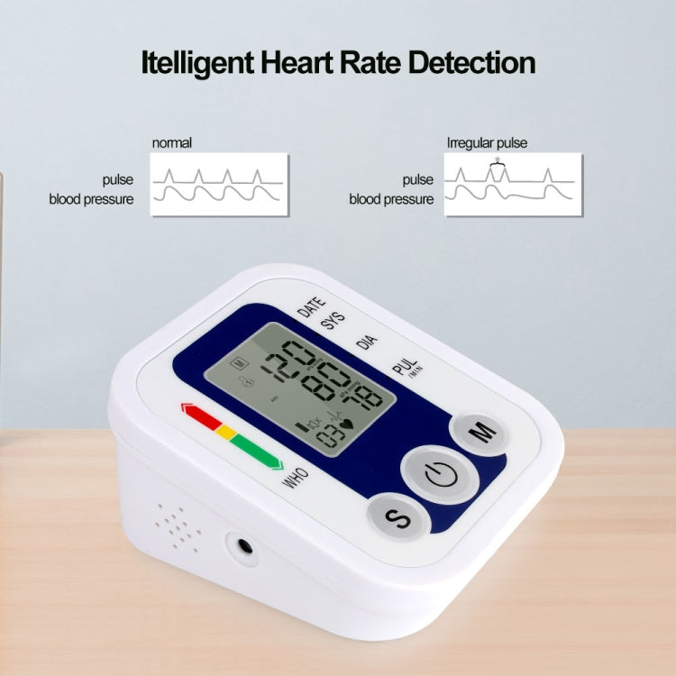 ZK-B02 Monitor digitale automatico della pressione arteriosa del braccio superiore Sfigmomanometro Manometro Battito cardiaco Misuratore di frequenza Tonometro Pulsometro