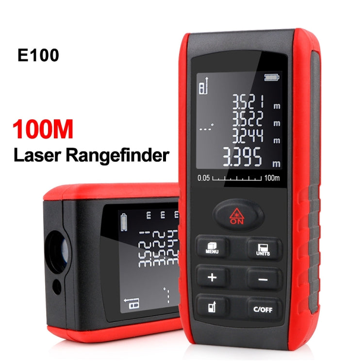 Telemetro laser E100 Misuratore di distanza laser Dispositivo di misurazione Strumenti portatili digitali Portata del modulo Telemetro 100 m, E100