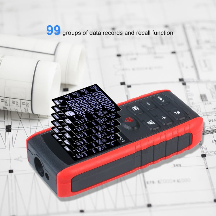 Telemetro laser E100 Misuratore di distanza laser Dispositivo di misurazione Strumenti portatili digitali Portata del modulo Telemetro 100 m, E100