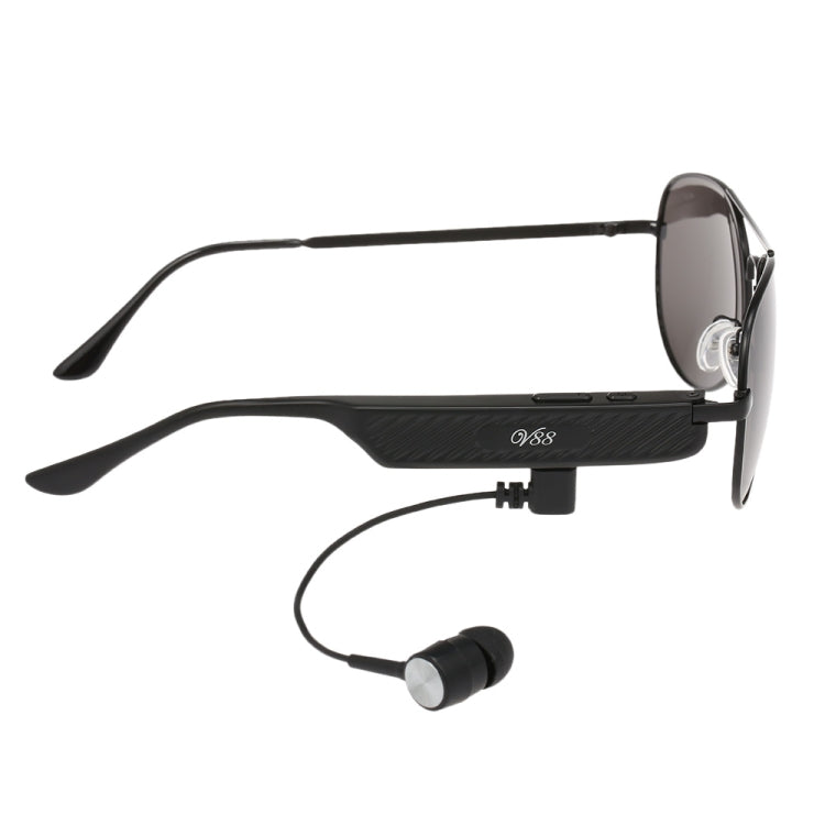 Y88 Auricolare wireless Auricolare Bluetooth Occhiali da sole Cuffie musicali Occhiali intelligenti Auricolari Vivavoce con microfono
