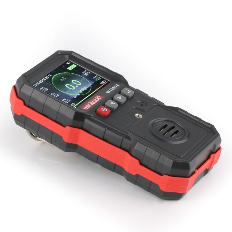 WINTACT WT8802 Monitor di idrogeno solforato Sensore di gas ricaricabile professionale Rilevatore di vibrazioni H2S con allarme sonoro e luce digitale ad alta sensibilità