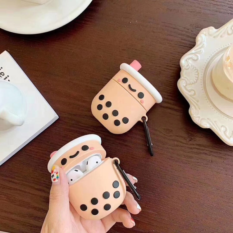 Per Apple AirPods 1/2 generazione Custodia protettiva per cuffie Bluetooth universale per tè al latte perlato